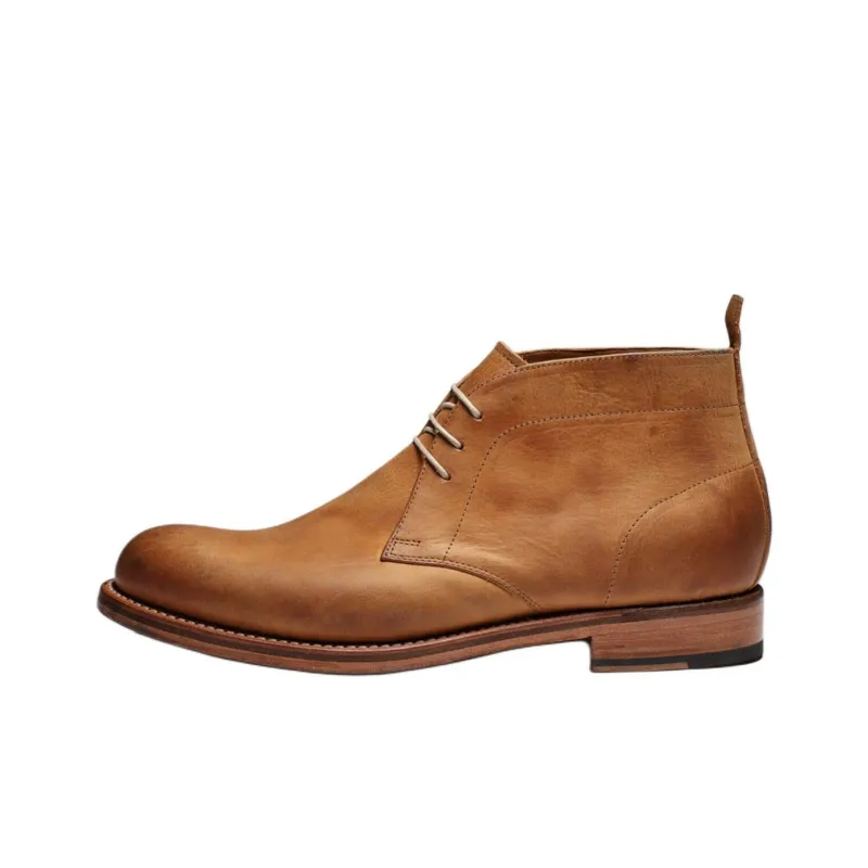 GRENSON Cheste Ankle Boots Men's Ginger Yellow-0