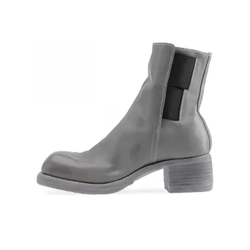 GUIDI Crew Chelsea Boots Unisex Silver