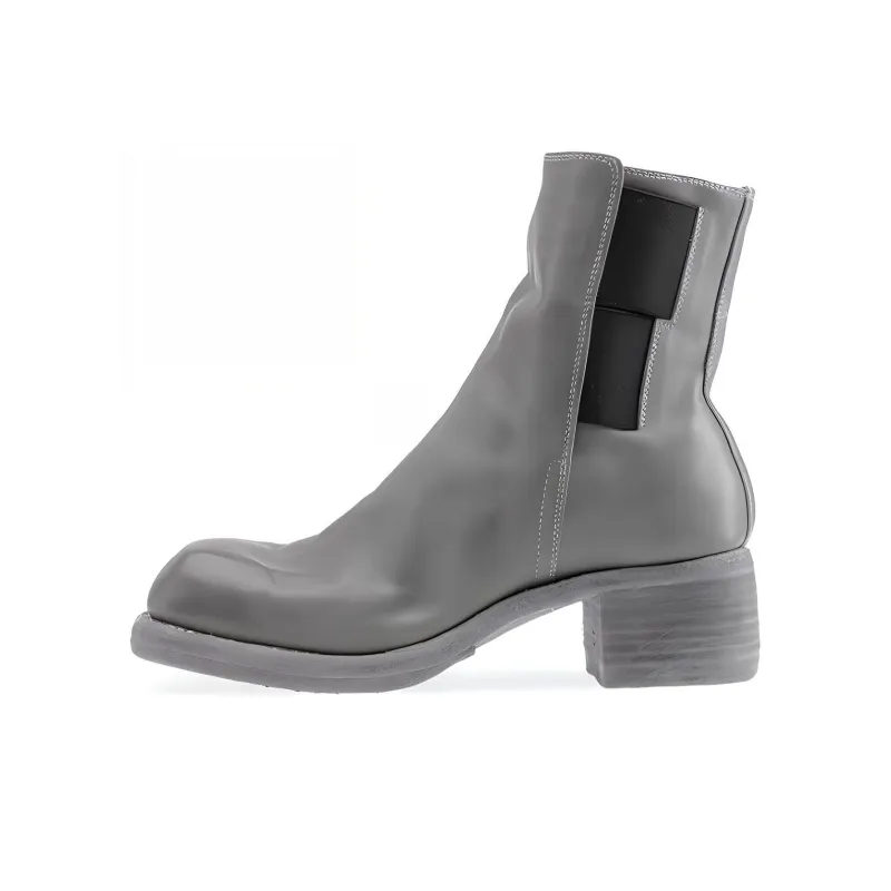 GUIDI Crew Chelsea Boots Unisex Silver-0