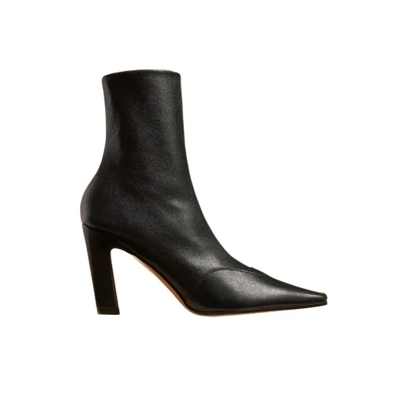 KHAITE Ankle Boots 8.5cm Women's Black-1