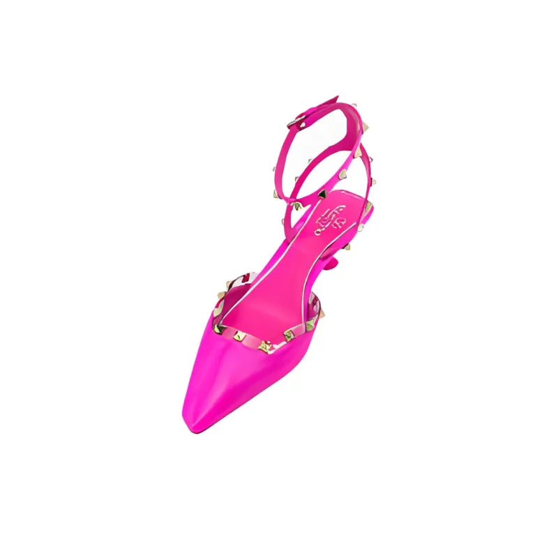 Valentino Slim Heel High Heels Women's Fuchsia-4