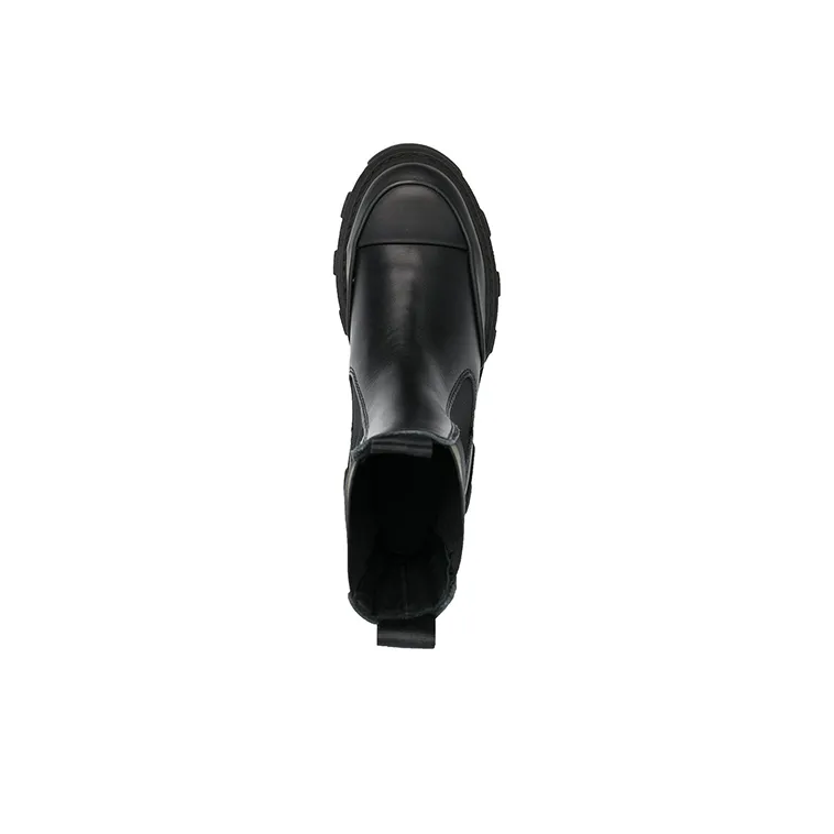 GANNI Recycled Rubber Short Chelsea Boots Women's Black-3