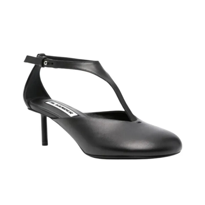 JIL SANDER 65mm Leather Pumps-2