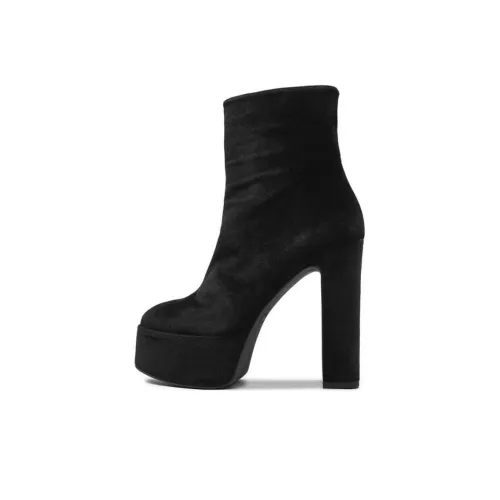 PINKO 135mm Suede Platform Ankle Boots Women's