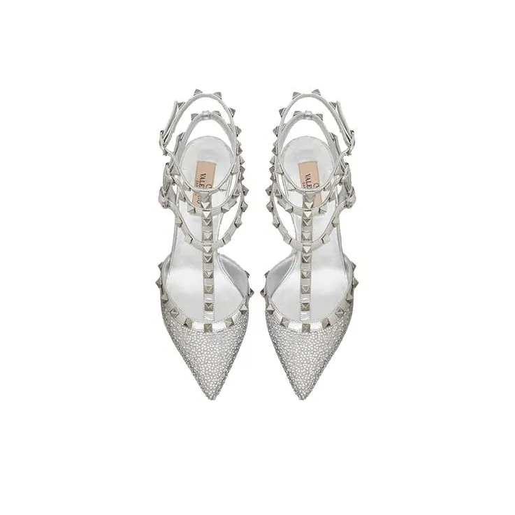 Valentino Garavani Rockstud Ankle Strap Pumps-3