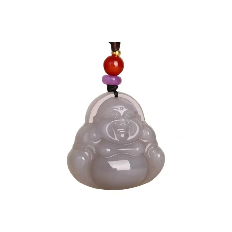 CUIYIN Hetian Jade Pendants Smoky Purple Unisex-0