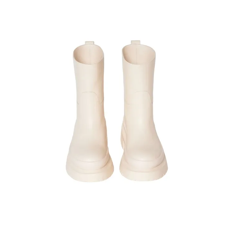 Valentino High Top Boot Ivory Women's-3
