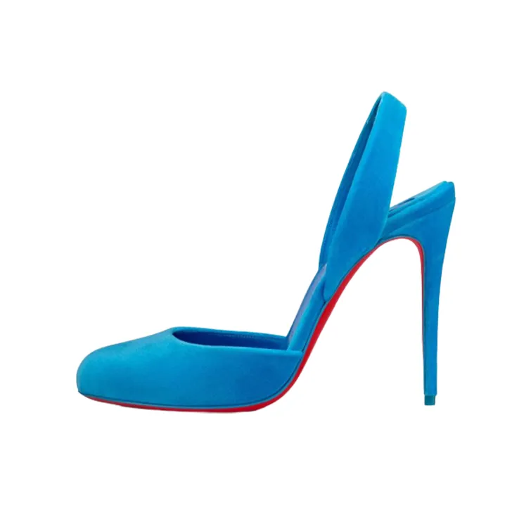 CL Slim Heel Stylish Sandal Women's Blue-0