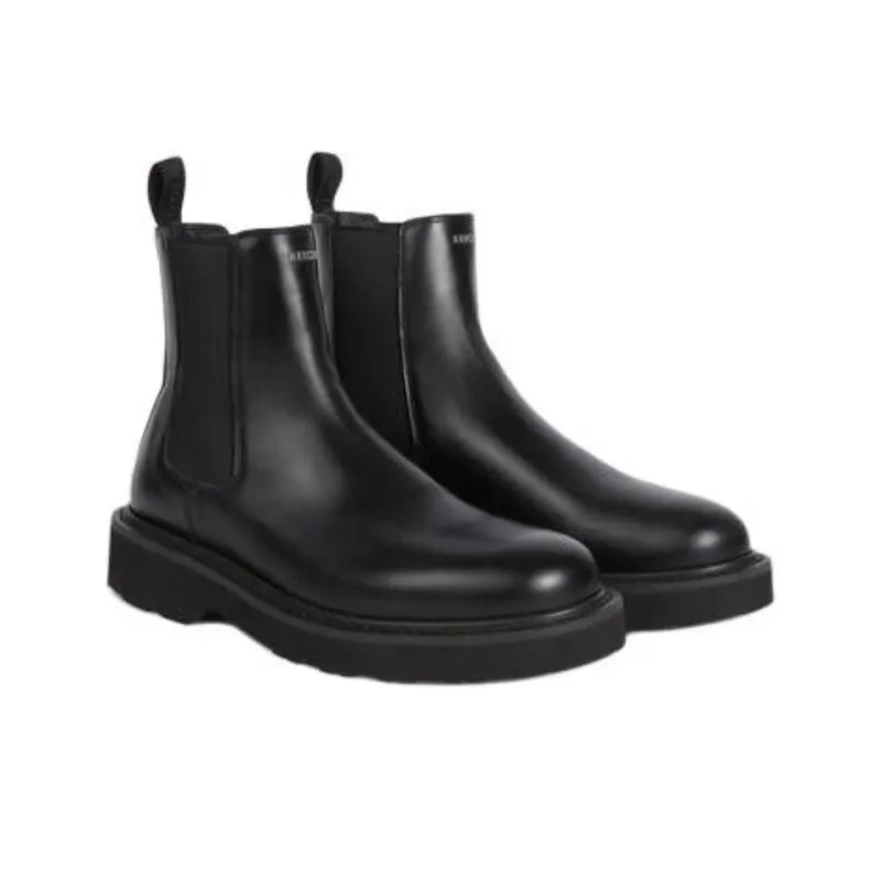 KENZO Ukio Short Chelsea Boots 3.5cm Women's Black-3