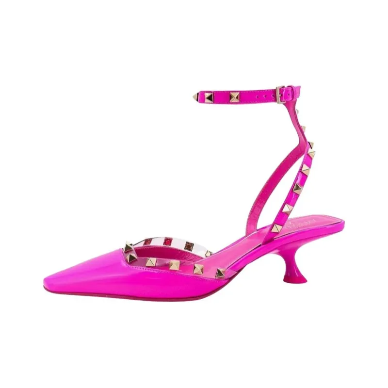 Valentino Slim Heel High Heels Women's Fuchsia-0