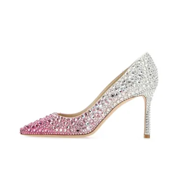 Jimmy Choo Romy 85mm Rhinestone embellished Pumps