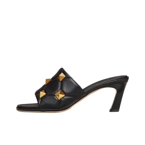 Valentino Roman Stud Garavani Slim Heel High Heels 6.5cm Women's Black