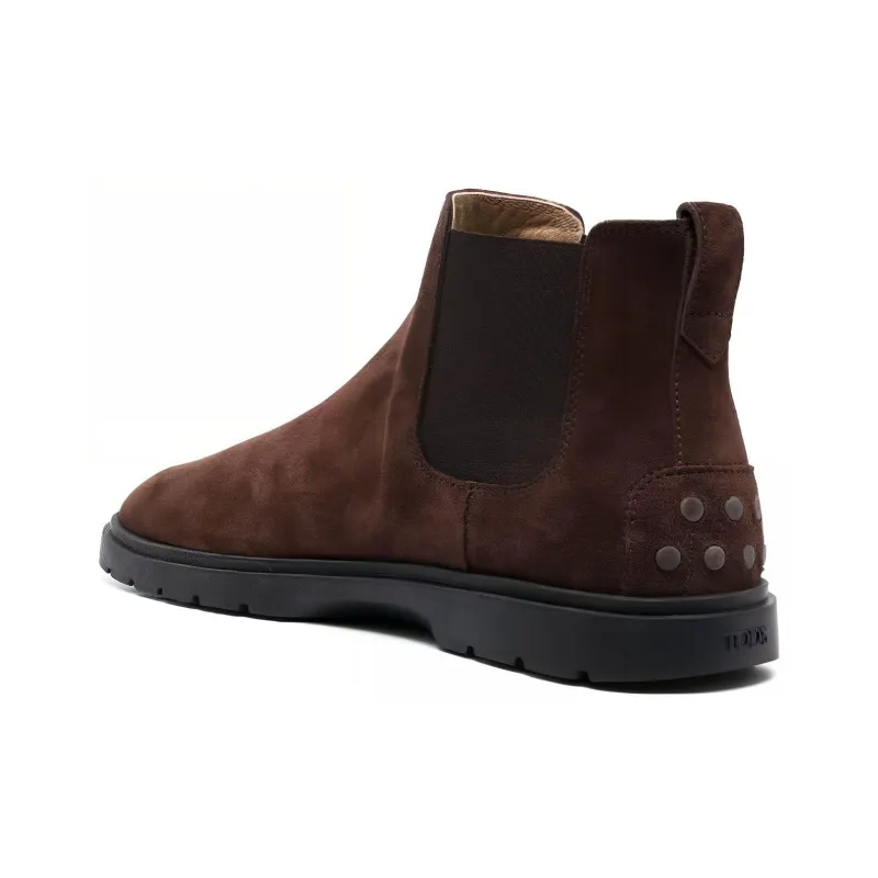 TOD'S Tronchetto Round Toe Boots-3