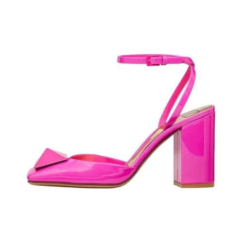Valentino One Stud High Heels Women's Pink