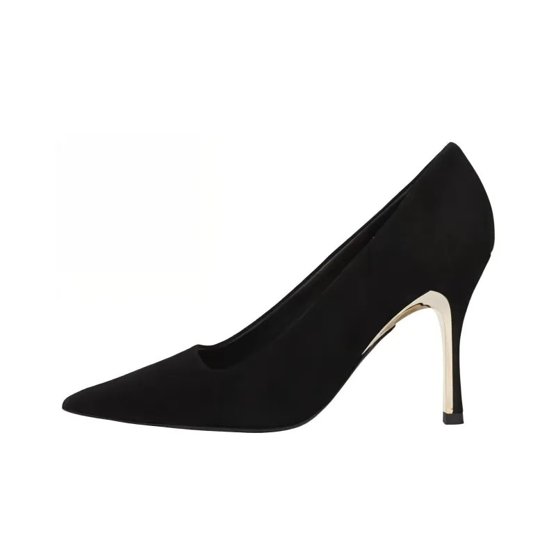Furla Slim Heel High Heels 10cm Women's Black-0