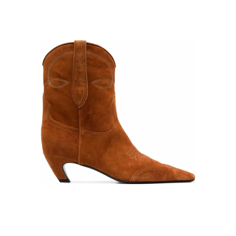KHAITE The Dallas Ankle Boots-1