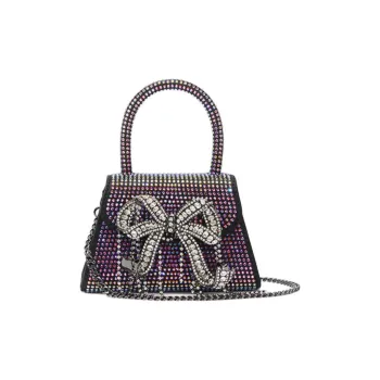 Self portrait Polyester One Shoulder Handbag Mini Women's Black