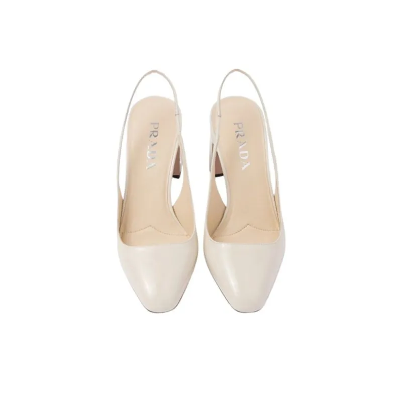 PRADA Calf-leather Slingback Pumps-3
