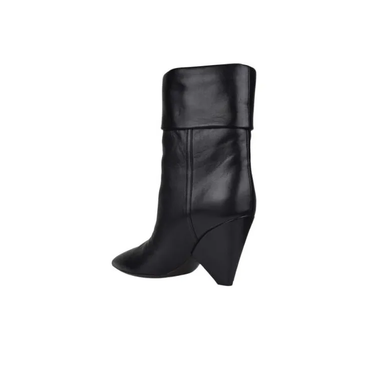 SAINT LAURENT Niki Ankle Boots Women's Black-4