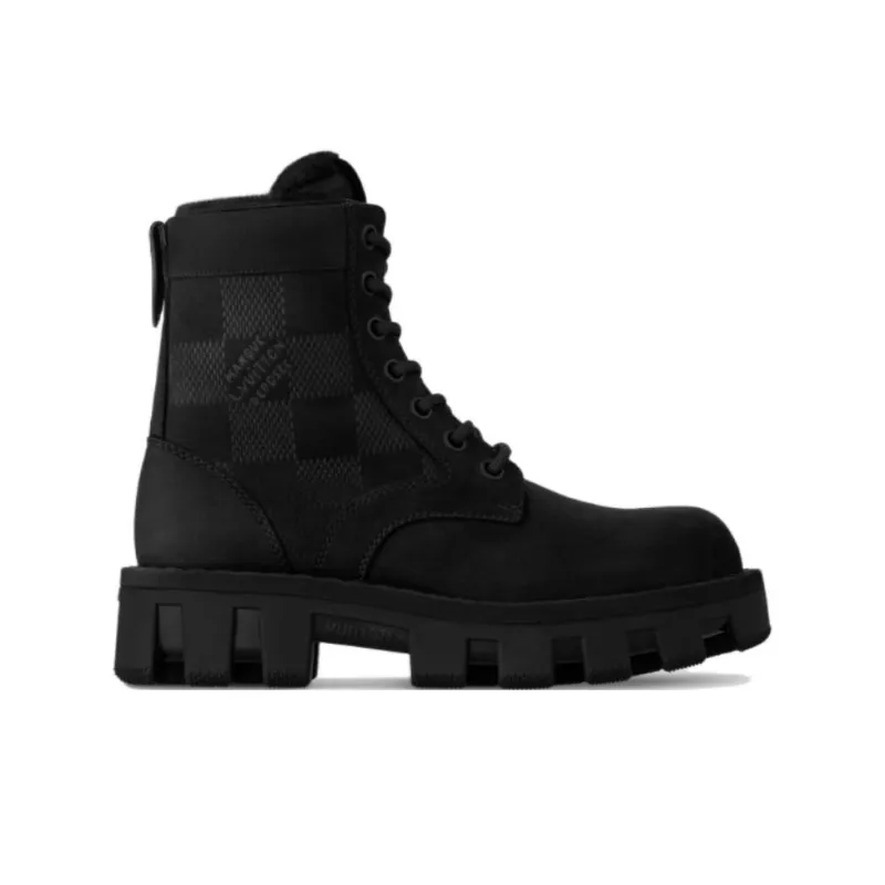 LOUIS VUITTON Ranger Short Martin Boot Men's Black-1