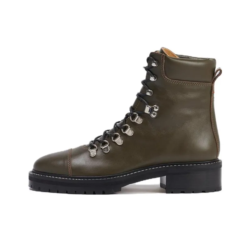 Aeyde Fiona Ankle Boots 4.5cm Women's Olive-0