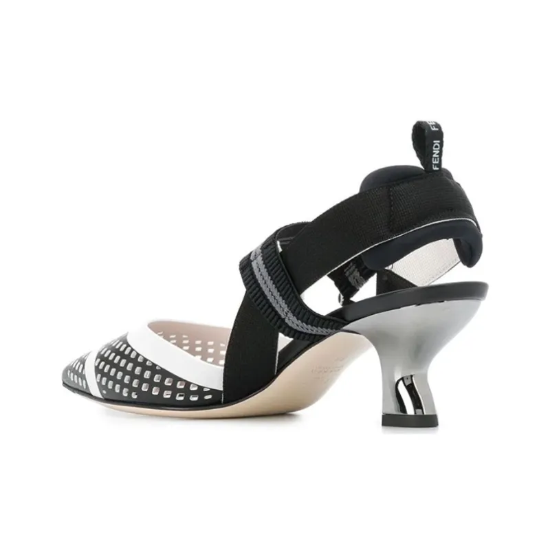 FENDI Colibri High Heels Women's Black-3