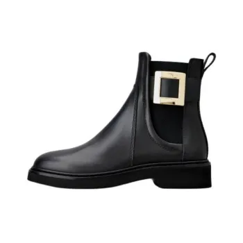 Roger Vivier Viv' Rangers Short Chelsea Boots Women's Black