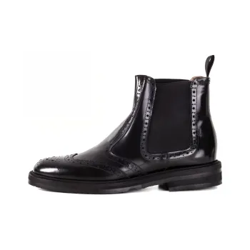 Pollini Botki Czarne Chelsea Boots Men's Black