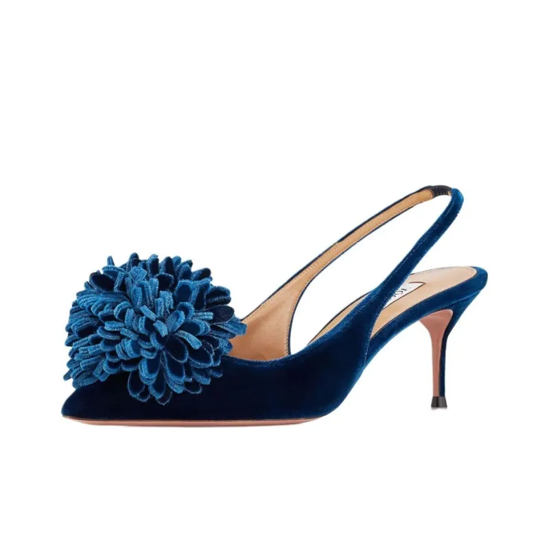 AQUAZZURA Couturier Slim Heel High Heels 6.5cm Women's Blue-2