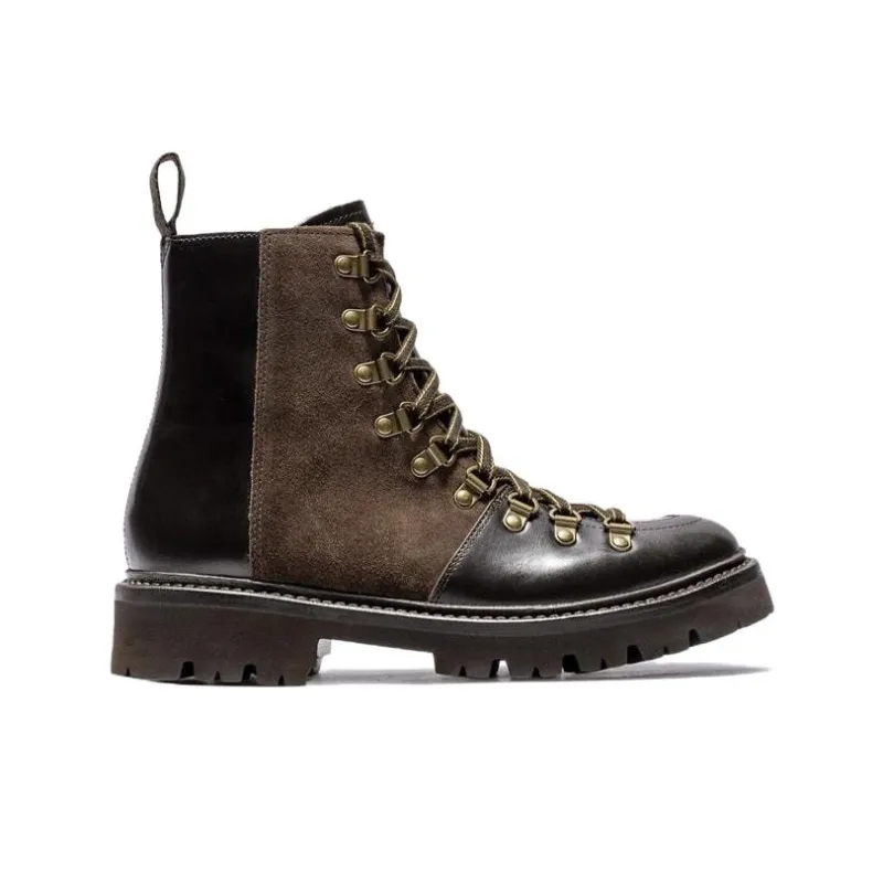 GRENSON Nanette Crew Martin Boot 3cm Women's Brown-1