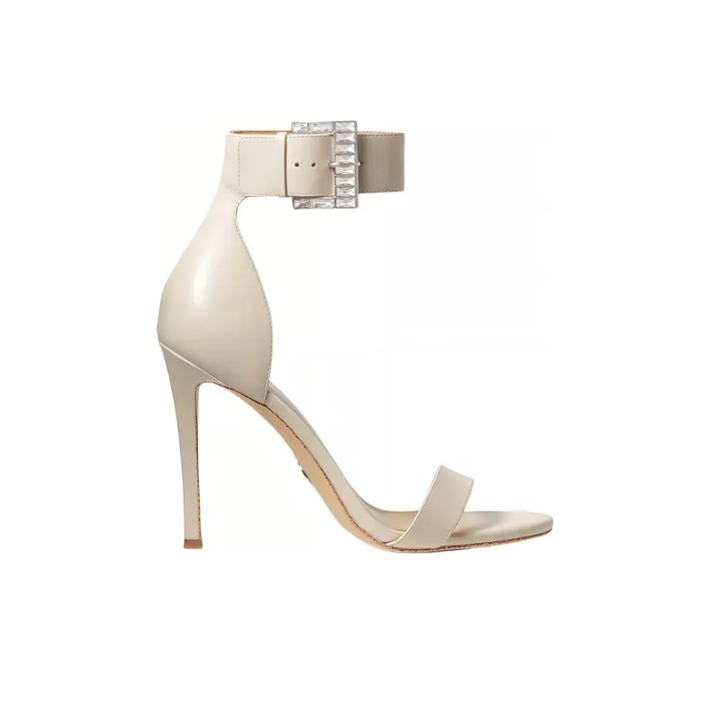MICHAEL KORS Giselle Slim Heel High Heels Women's Cream White-1