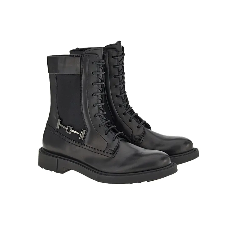 FERRAGAMO GANCINI Ankle Boots Men's Black-2