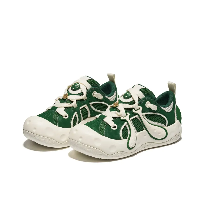Palladium Mushroom Shoes Wear-Resistant Slip-Resistant Low-Top Skateboard Shoes Unisex Green-2