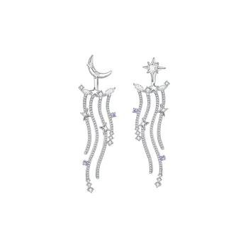 ZEGL S925 Silver Stud Earrings Women's
