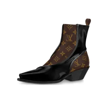 LOUIS VUITTON Matador Ankle Boots Women's Black
