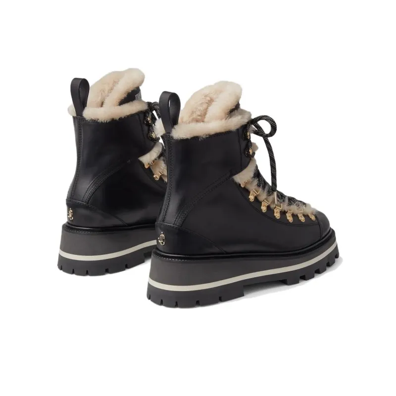 Jimmy Choo Chike Shearling-trimmed Boots-3