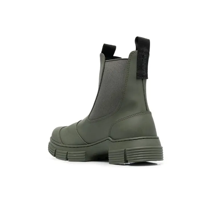 GANNI Rubber Chelsea Boots-3