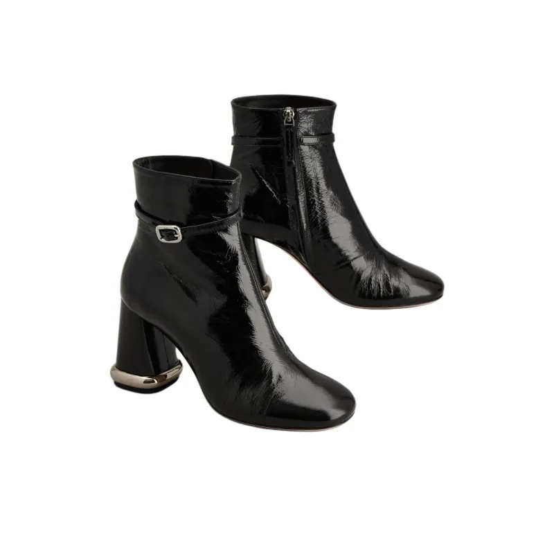 Roger Vivier Viv Podium Ankle Boots 8.5cm Women's Black-2