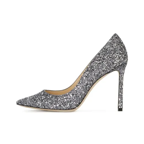 Jimmy Choo ROMY Slim Heel High Heels 10cm Women's Silver
