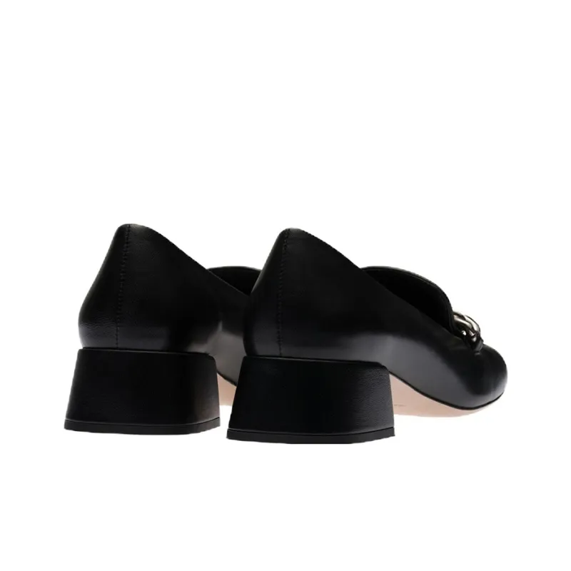 MIU MIU Block Heel High Heels 3.5cm Women's Black-4