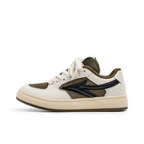 Mengsai Coverage Slip Resistant Low Top Skateboard Shoes Men's Army Green