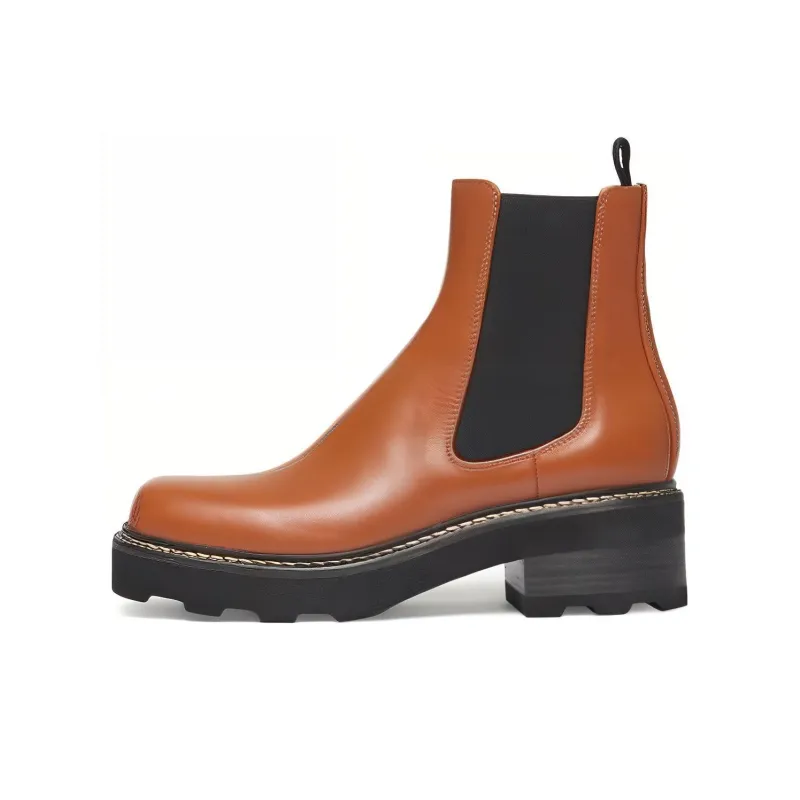GABRIELA HEARST Jil Short Chelsea Boots Women's Brown Black-0