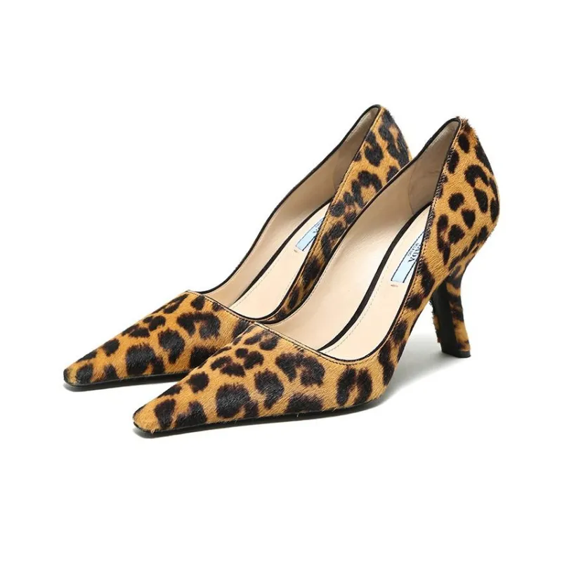 PRADA Satin Pumps 'Leopard' Women's-2