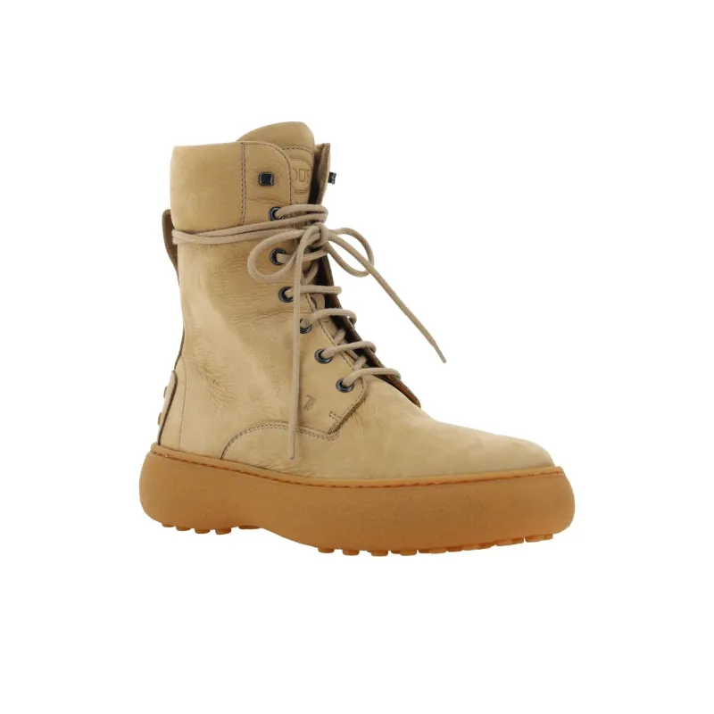TOD'S Round Toe Lace Up Ankle Boots Women's-2