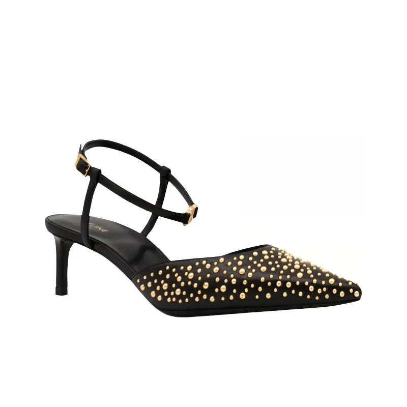CELINE Embellished Pointed Toe Pumps-2