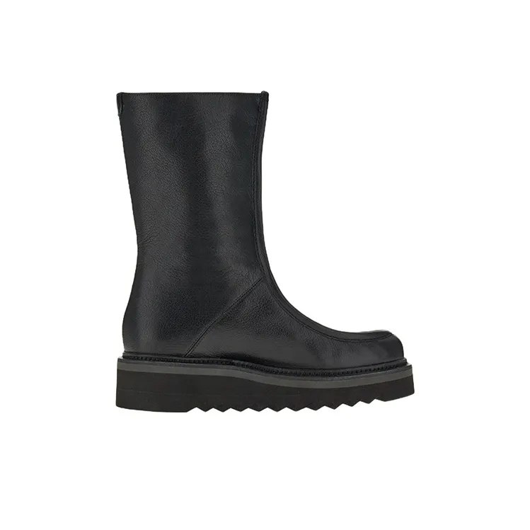 FERRAGAMO 50mm Zip-front Leather Boots-1