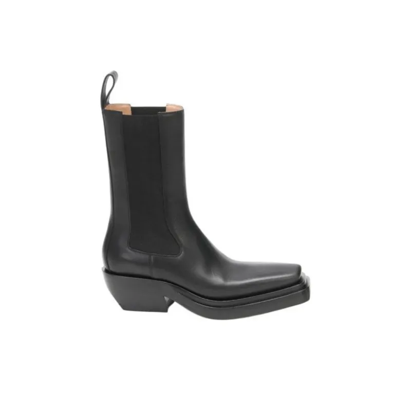Bottega Veneta Short Chelsea Boots Women's Black-1