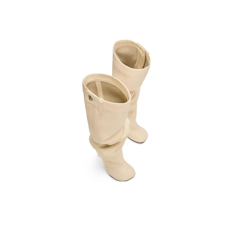 LOEWE Toy Knee high Boots 9cm Women's Beige-3