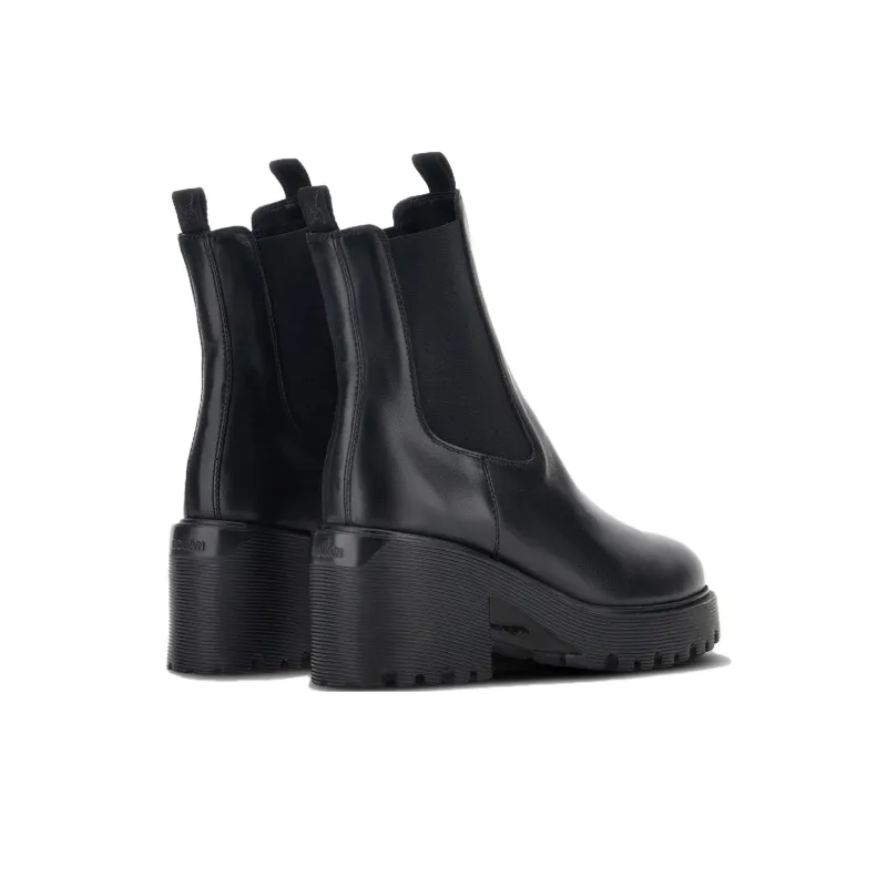 HOGAN Round-Toe Slip-On Ankle Boots Women's-4