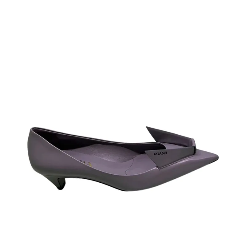 PRADA Slim Heel High Heels Women's Purple-1